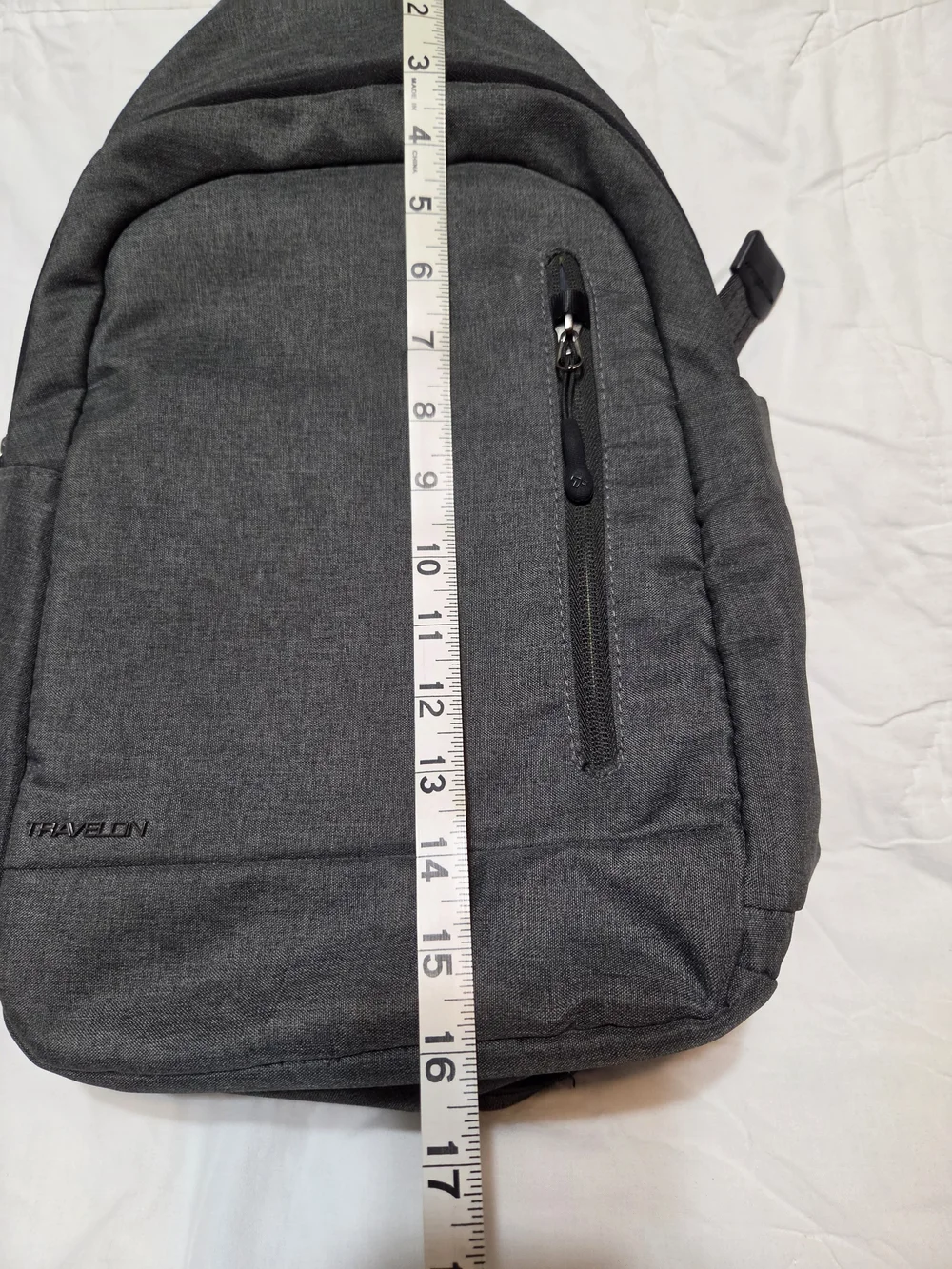 Travelon Anti-Theft Urban Sling Bag Backpack - Charcoal / Gray Heather